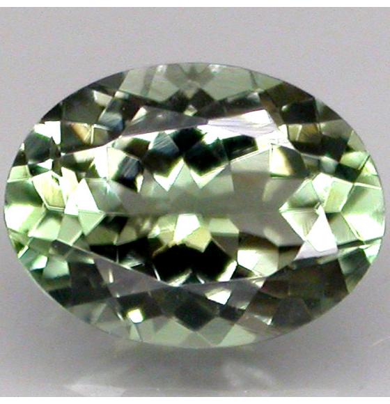 1.32Ct Натуральный зеленый турмалин 8*6мм