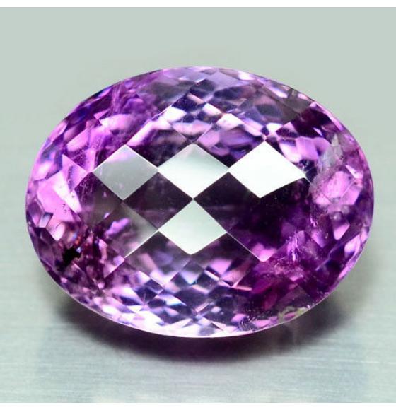 23.78Ct Натуральный крупный аметист овал чеканка 20*16мм