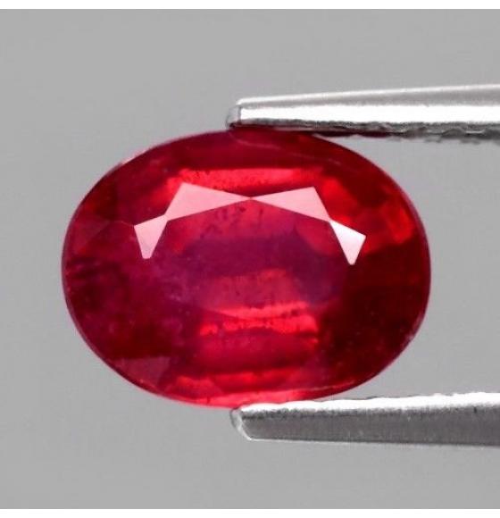 1.48Ct Натуральный рубин овал 7*5мм