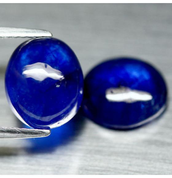 8.73Ct Драгоценный камень Сапфир А+++ Класса Пара 10*8.5мм кабошон 