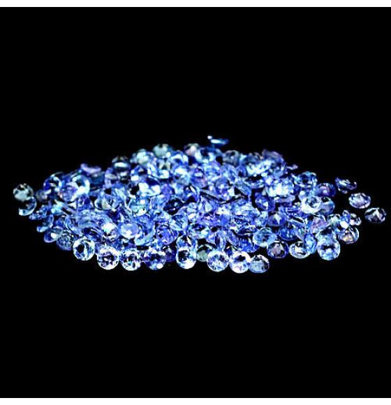 0.05Ct Натуральный камень танзанит 2.2мм (цена за 1шт)