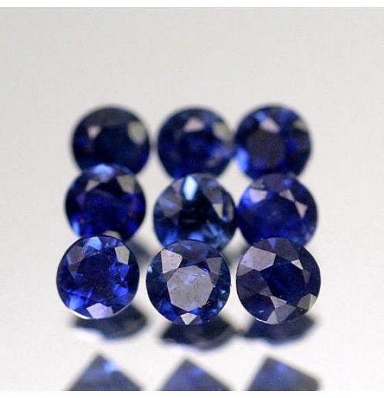 0.008Ct Натуральный синий сапфир 1.2мм (цена за 1шт)