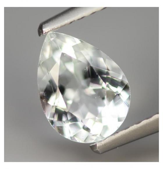 0.92Ct Натуральный аквамарин груша 9*7мм