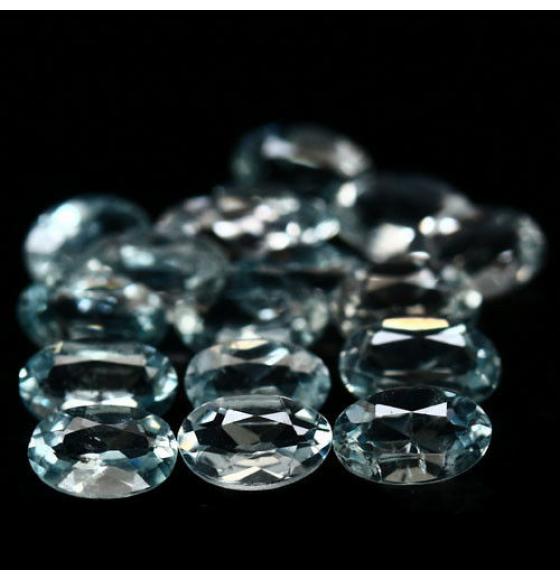 1.18Ct Натуральный аквамарин овал 6*8мм (цена за 1шт)