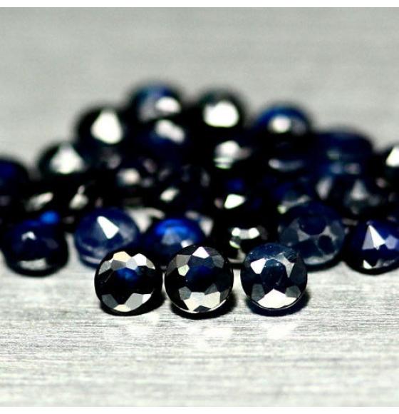 0.11Ct Натуральный сапфир 2.7мм (цена за 1 шт)