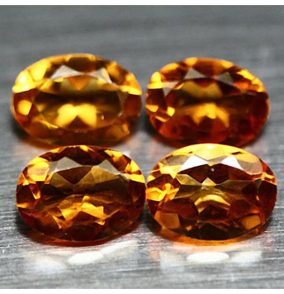 0.8Ct Натуральный цитрин 7*5мм овал (цена за 1шт)