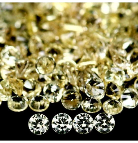 0.026Ct Натуральный желтый сапфир 1.6мм (цена за 1шт)