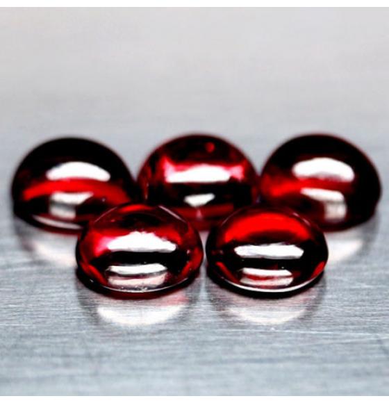 1.45Ct Натуральный родолит гранат 7*6мм кабошон (цена за 1шт)