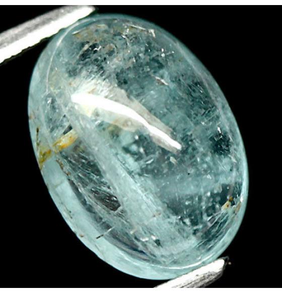 3.23Ct Натуральный аквамарин кабошон 11*8.5мм
