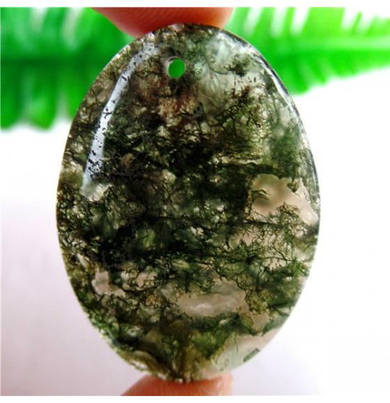 115.4Ct Натуральный моховый агат 50*37мм