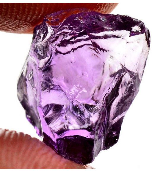 5.8Ct Натуральный необработанный аметист 12*9мм класса ААА+