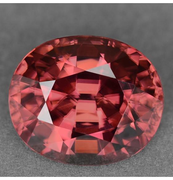 0.67Ct Натуральный розовый Турмалин - Рубеллит 6*4.8мм (овал)