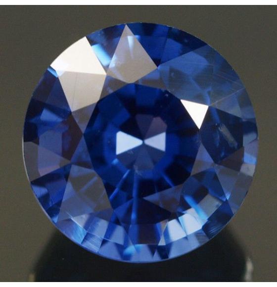 2.34Ct Натуральный сапфир 7.6мм класса А+++ (круглая огранка)