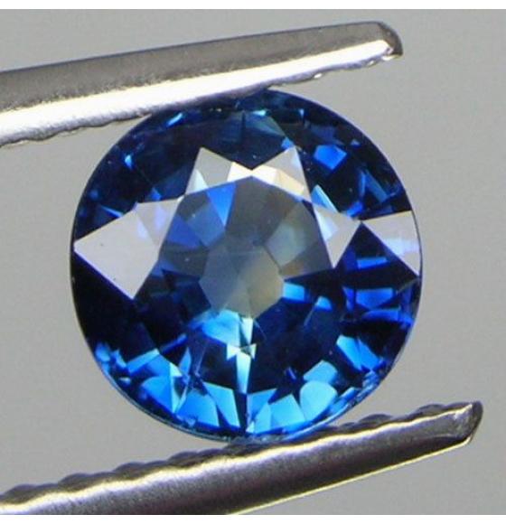 1.53Ct Натуральный синий сапфир 6.6мм класса А+++ (круглая огранка)