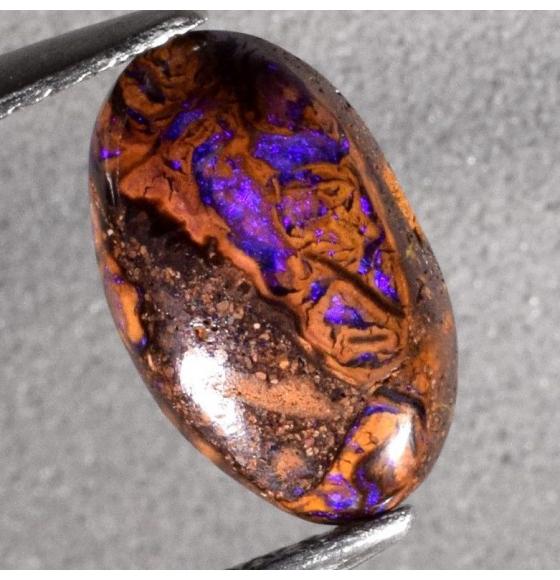 2.44CT Натуральный Болдер Опал из Австралии (видео) 12*7мм