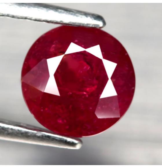 1.42Ct Натуральный рубин круг 6.1мм