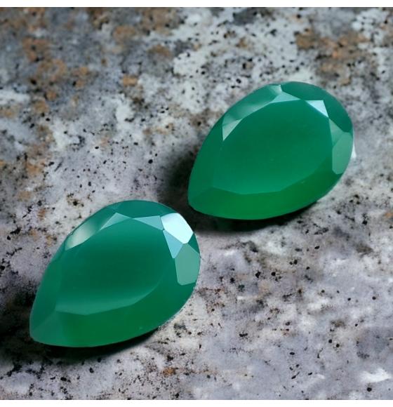 зелені агати пара на сережки