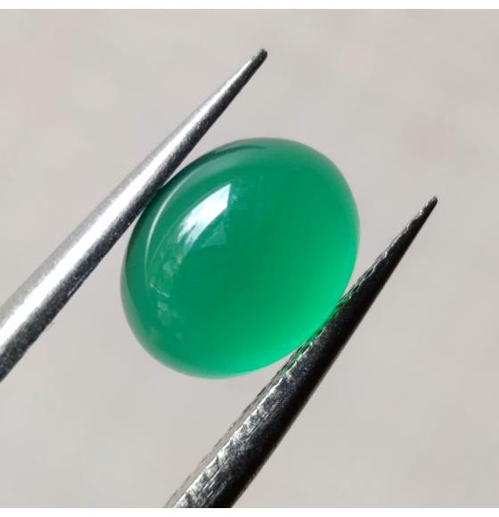 Оникс зелёный Зелёный камень овал кабошон 10*8