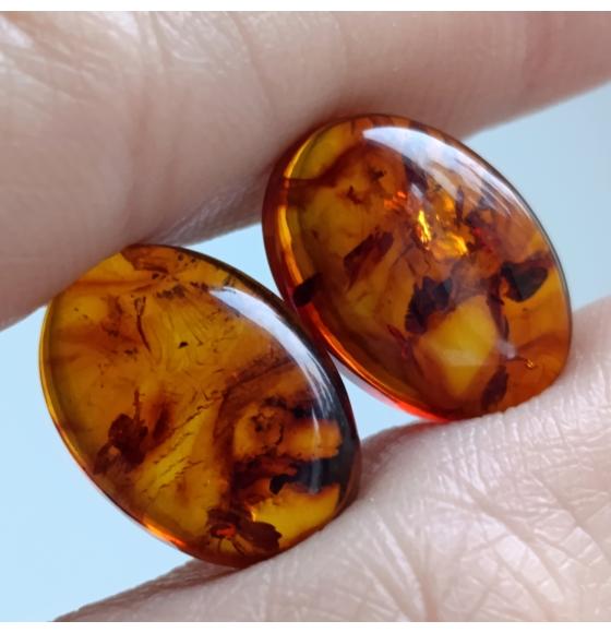 Янтарь пара 14*10