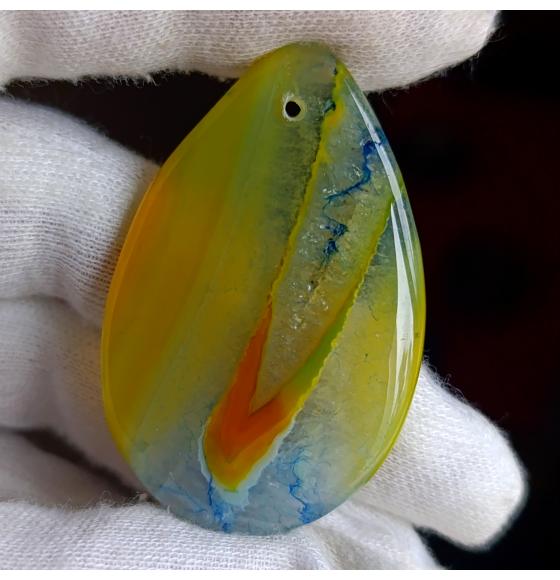 Жеода жёлтого агата Агат желтый