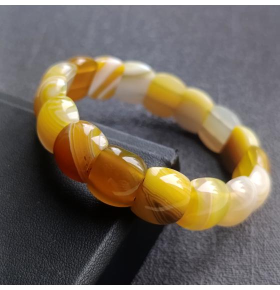 браслет из жёлтого агата браслет жёлтый агат