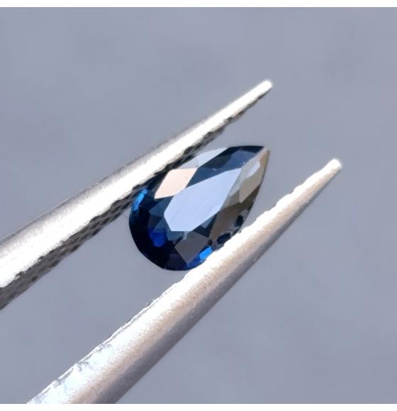 Сапфір синій груша