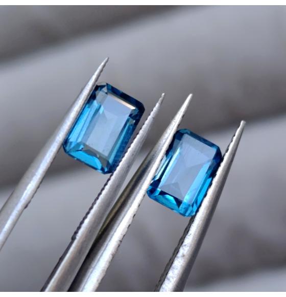 Топази пара Лондон топази Лондон топази пара 6*4мм