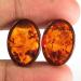 9.1Ct НАТУРАЛЬНЫЙ БАЛТИЙСКИЙ ЯНТАРЬ 18*13мм (пара) - Высокое качество. Доставка по Украине.