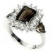 Серебряное кольцо с натуральным раухтопазом 17р