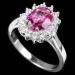купить кольцо с розовым топазом