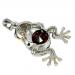кулон с натуральным гранатом символ денег серебряный кулон с гранатом лягушка купить цена