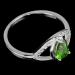 кольцо с зеленым драгоценным камнем