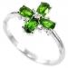 купить кольцо с зелеными камнями украина