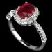 серебряное кольцо с камнем рубин купить в Киеве