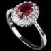 серебряное кольцо с рубином цена