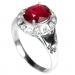 кольцо с натуральным рубином