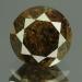 1.5Ct Натуральний сіро-коричневий діамант 6.7мм з Сертифікатом IGR (Dark Grey)