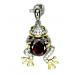 кулон с натуральным гранатом символ денег серебряный кулон с гранатом лягушка купить цена