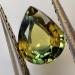 0.68Ct Не гретый полихромный сапфир 6*4.8мм груша (Сертификат) - Высокое качество. Доставка по Украине.