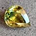 0.68Ct Не гретый полихромный сапфир 6*4.8мм груша (Сертификат) - Высокое качество. Доставка по Украине.