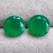 пара зеленых агатов на серьги