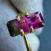 1.52Ct Двухцветный Арбузный Турмалин 9.2*5мм октагон (Сертификат, Видео) - Высокое качество. Доставка по Украине.
