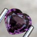 купити шпінель фіолетового кольору серце натуральна фіолетова шпінель серце