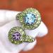 Серебряное кольцо с натуральными камнями купить в Киеве