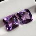 пара аметистов 10мм квадрат