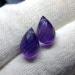 Пара аметистов бриолетов