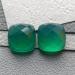Пара зелених оніксів Зелені онікси 8*8мм