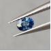 Голубой полихромный сапфир 0.24Ct