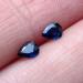 натуральные синие сапфиры пара синие сапфиры 4.5*3.5мм
