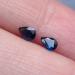 натуральные синие сапфиры пара синие сапфиры 4.5*3.5мм